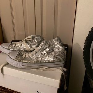 Sequin sneakers